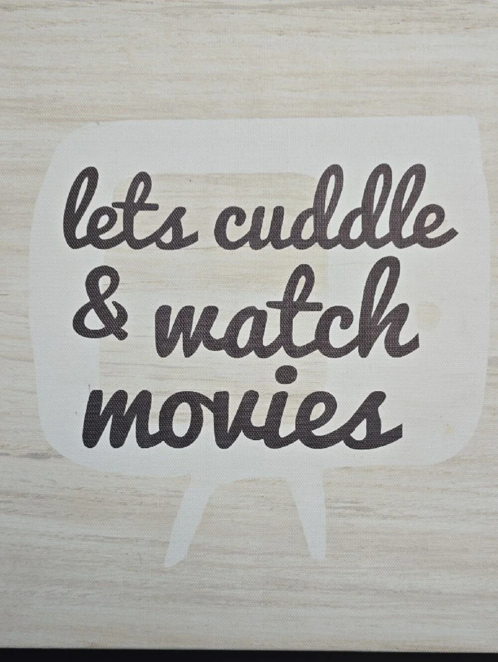 'lets cuddle & watch movies' Wall Art 12